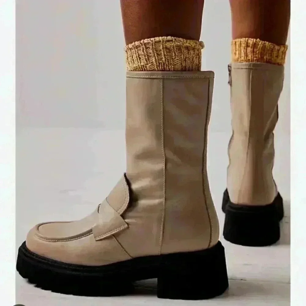 New Free People Madison Loafer Boot / Afterglow